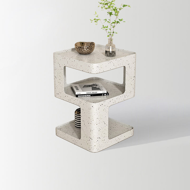 Modern Iron Nightstand 2-Shelf