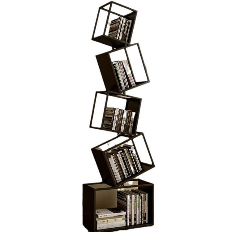 Contemporary Iron 5-Shelf Bookshelf