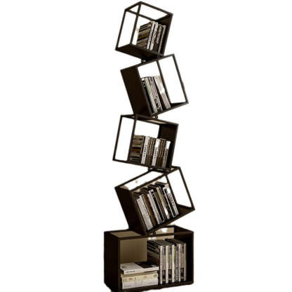 Contemporary Iron 5-Shelf Bookshelf