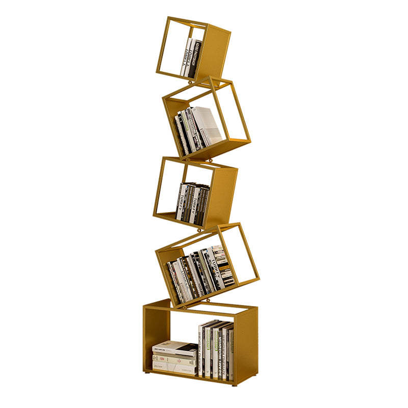 Contemporary Iron 5-Shelf Bookshelf