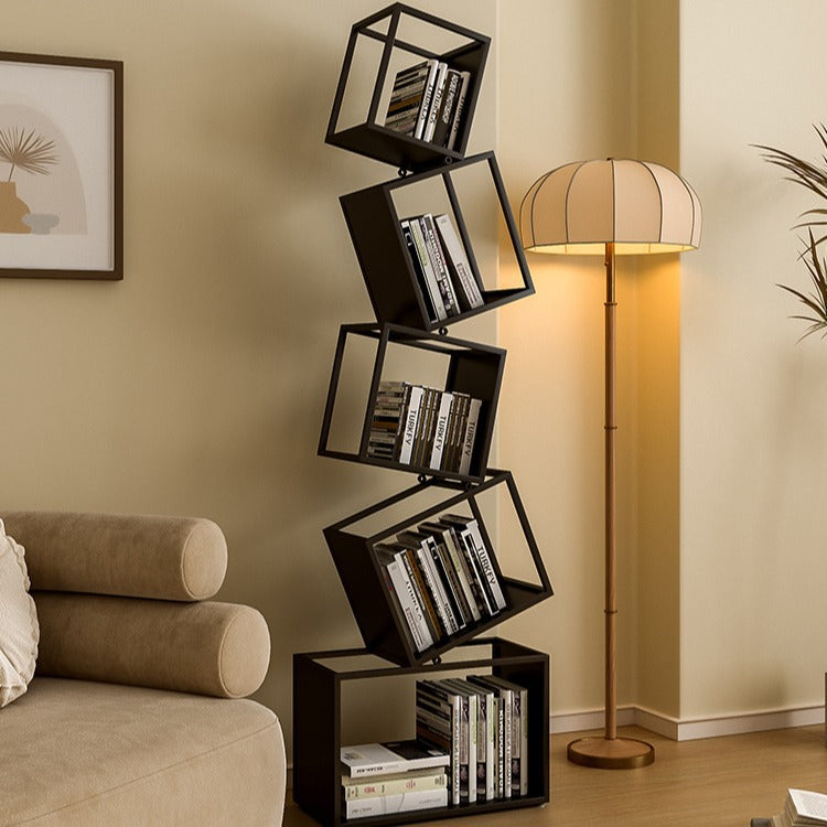 Contemporary Iron 5-Shelf Bookshelf