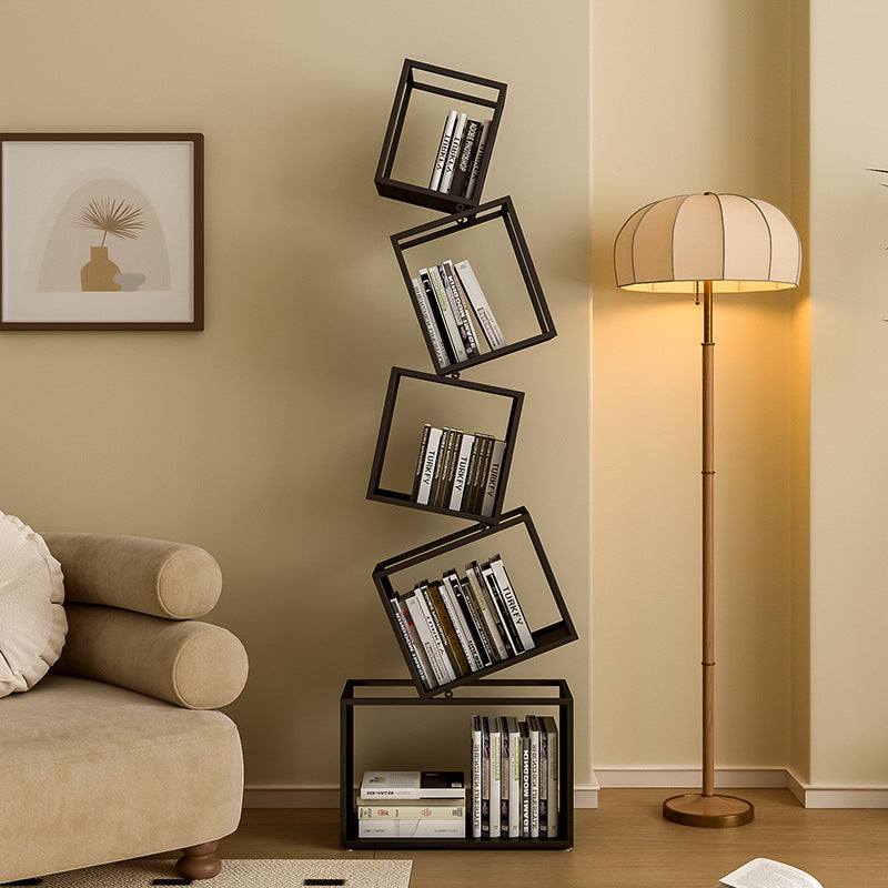 Contemporary Iron 5-Shelf Bookshelf