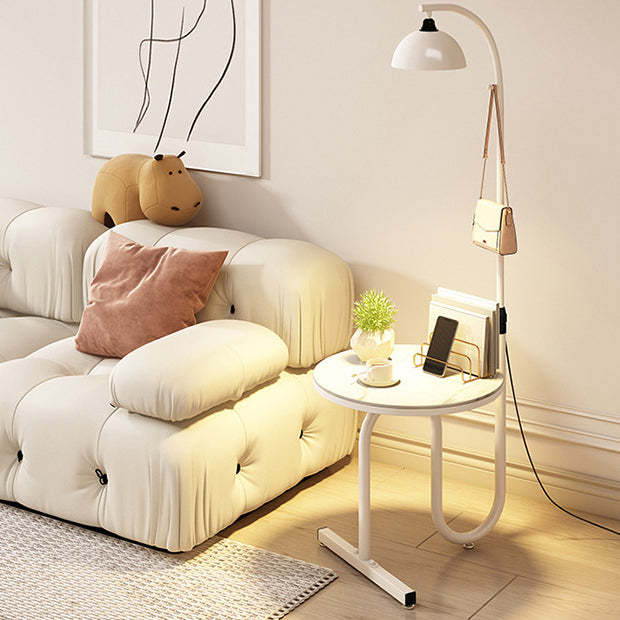 Luxury Rock Slab Iron Side Table