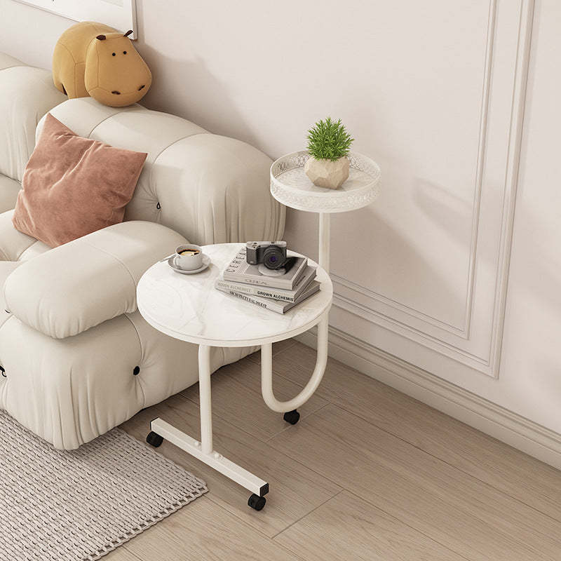Lighom luxury slab rock black end & side tables
