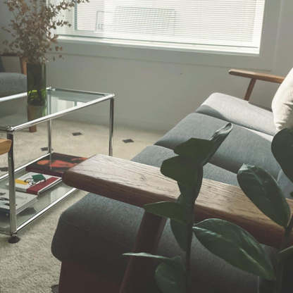 Modern Stainless Steel Glass Coffee Table 2-Tier