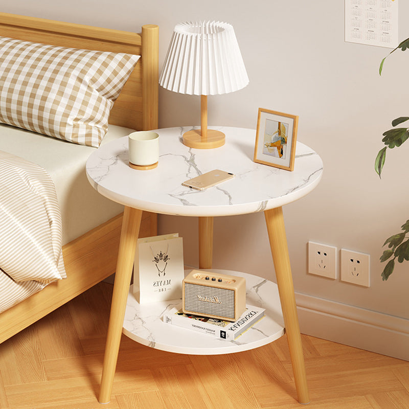 Modern Engineered Wood Wood Coffee Table 2-Tier
