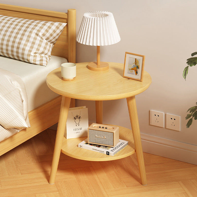 Modern Engineered Wood Wood Coffee Table 2-Tier — Original Wood Color