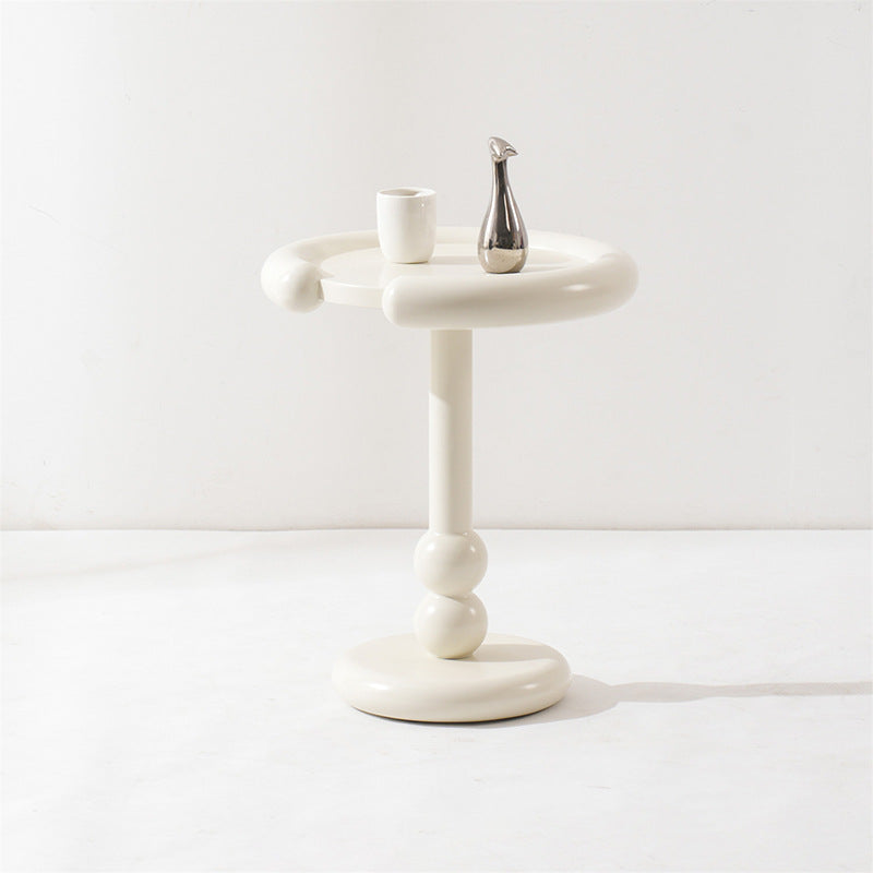 Nordic Wood Pedestal Side Table