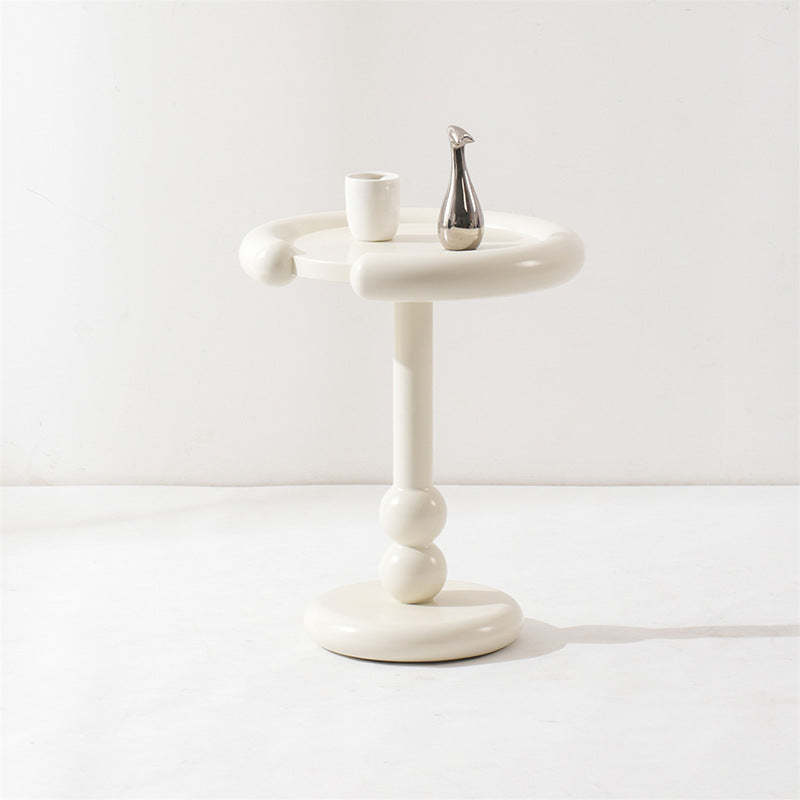 Nordic Wood Pedestal Side Table
