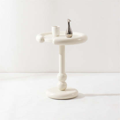 Nordic Wood Pedestal Side Table