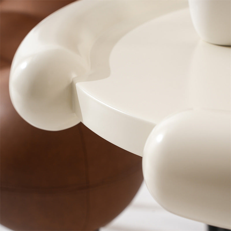 Nordic Wood Pedestal Side Table