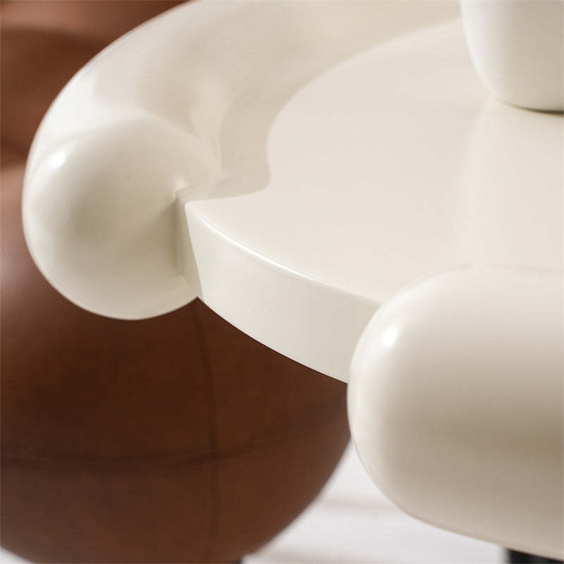 Nordic Wood Pedestal Side Table