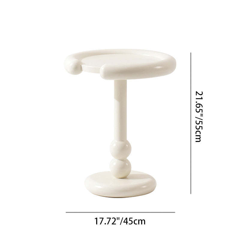 Nordic Wood Pedestal Side Table