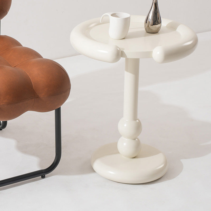 Nordic Wood Pedestal Side Table