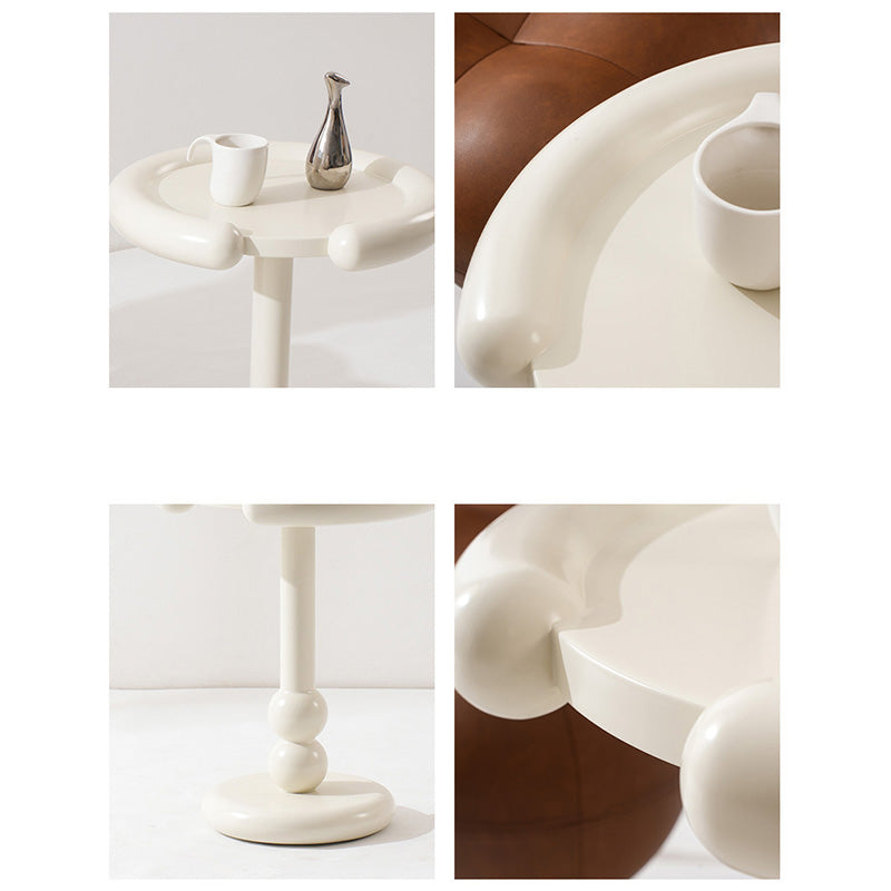 Nordic Wood Pedestal Side Table