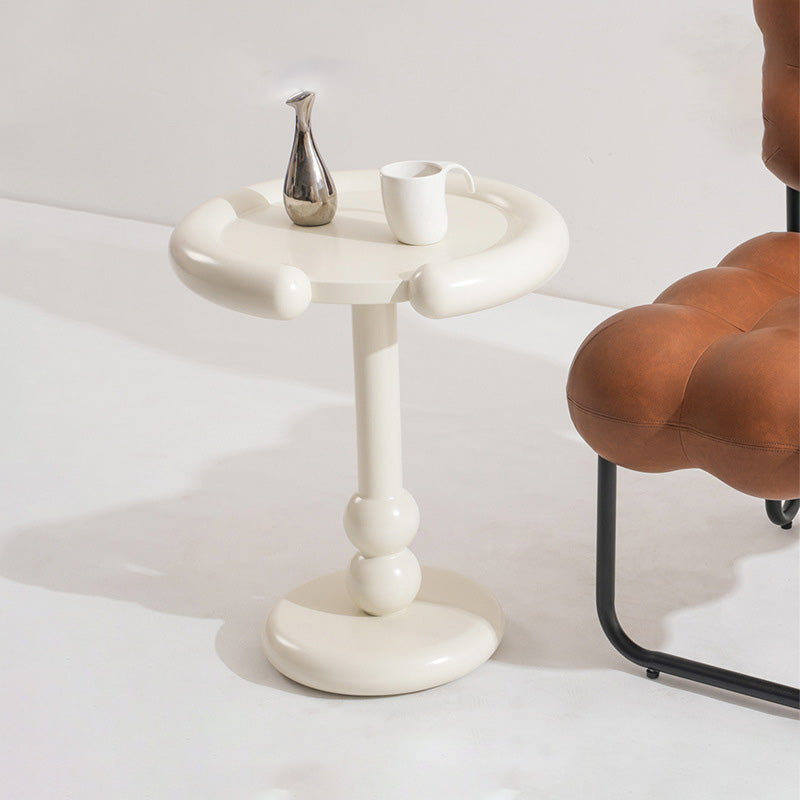 Nordic Wood Pedestal Side Table