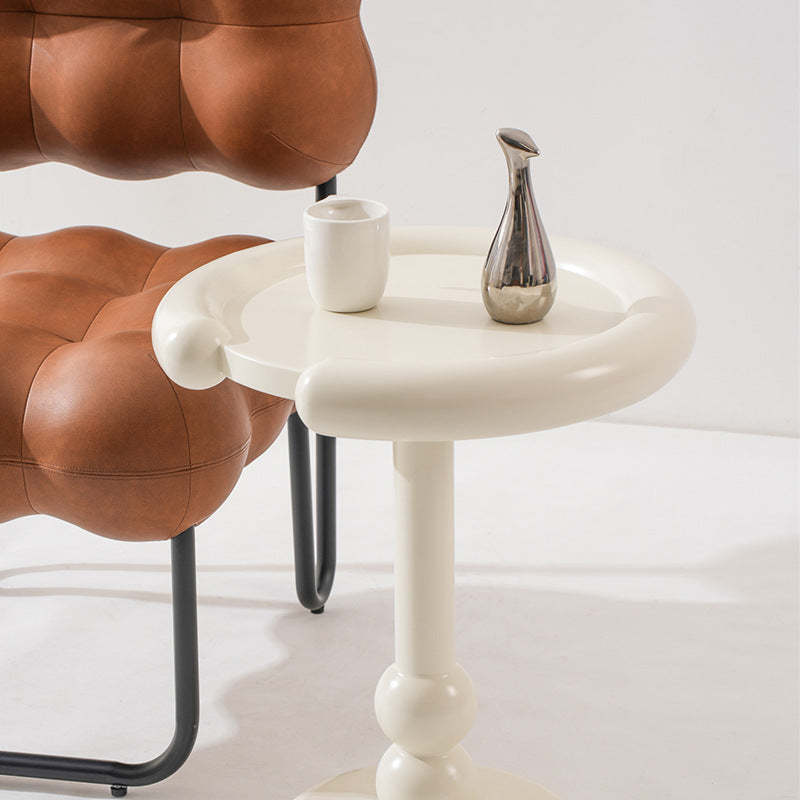 Nordic Wood Pedestal Side Table