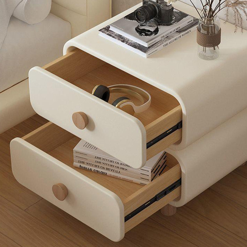 Scandinavian Wood 2-Drawer Nightstand
