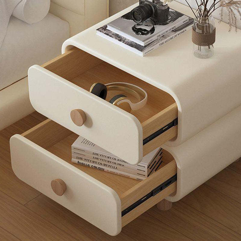 Scandinavian Wood 2-Drawer Nightstand