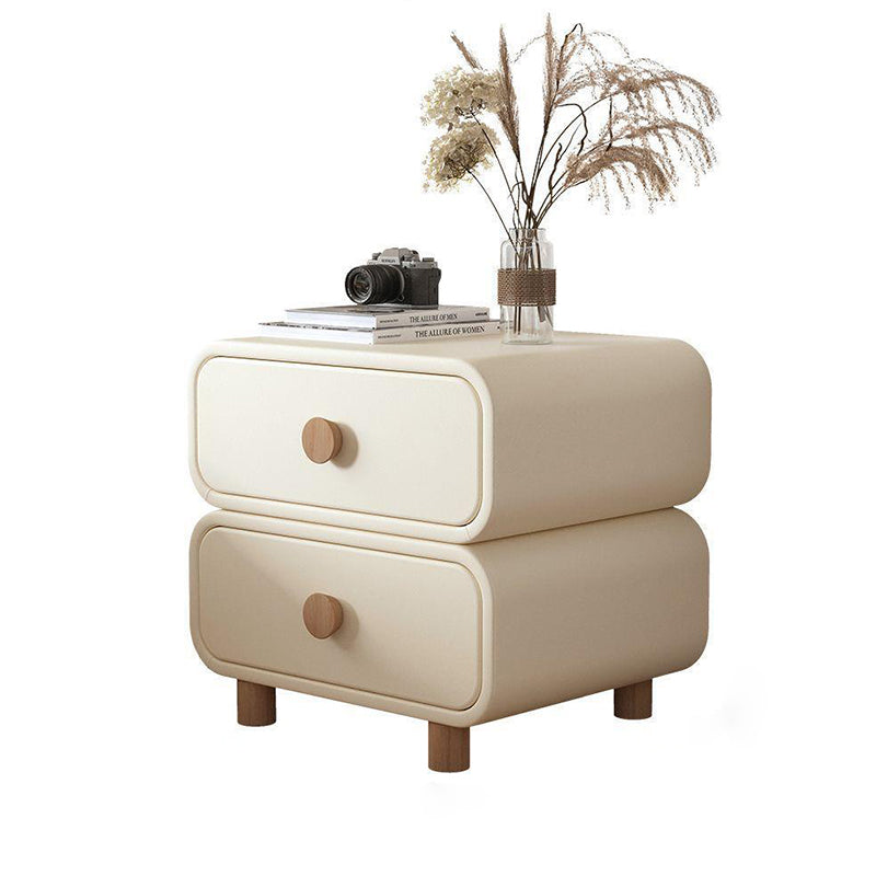 Scandinavian Wood 2-Drawer Nightstand