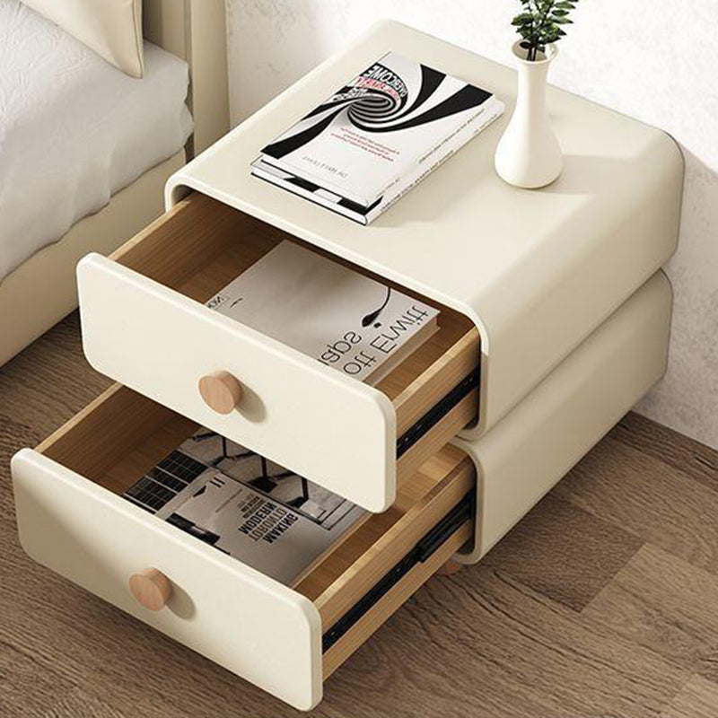 Scandinavian Wood 2-Drawer Nightstand