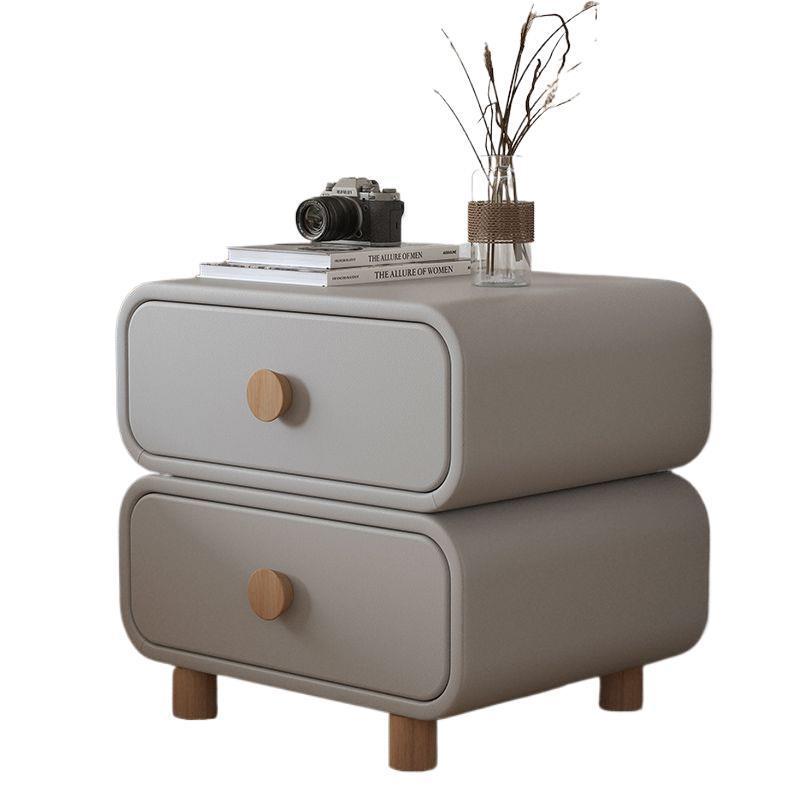 Scandinavian Wood 2-Drawer Nightstand