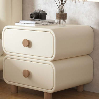 Scandinavian Wood 2-Drawer Nightstand