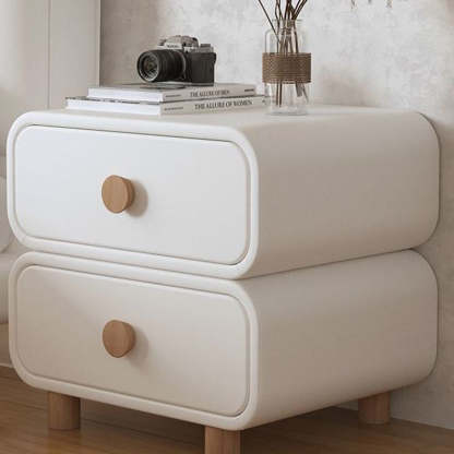 Scandinavian Wood 2-Drawer Nightstand