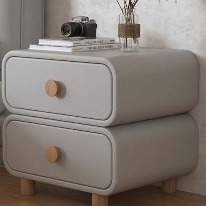 Scandinavian Wood 2-Drawer Nightstand