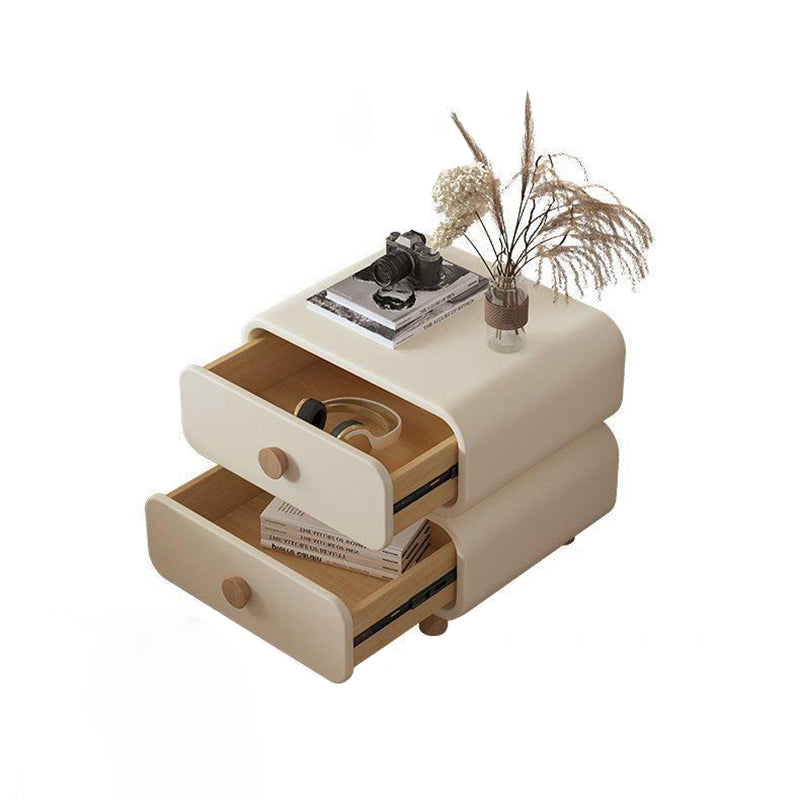 Scandinavian Wood 2-Drawer Nightstand