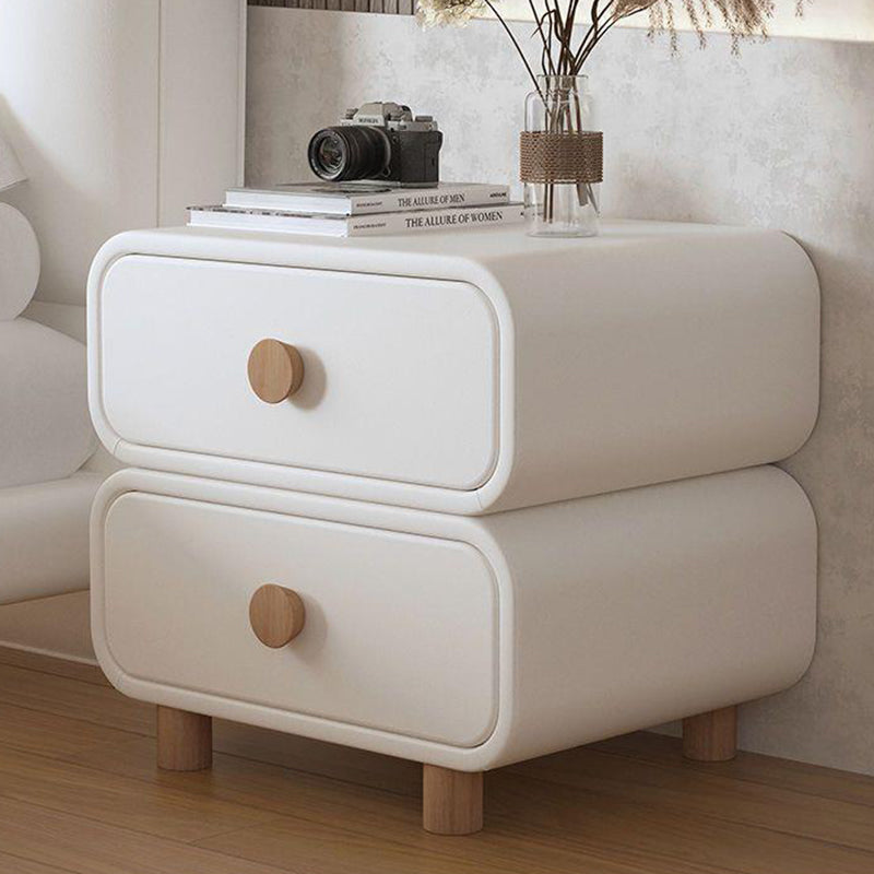 Scandinavian Wood 2-Drawer Nightstand