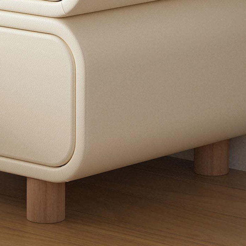 Scandinavian Wood 2-Drawer Nightstand