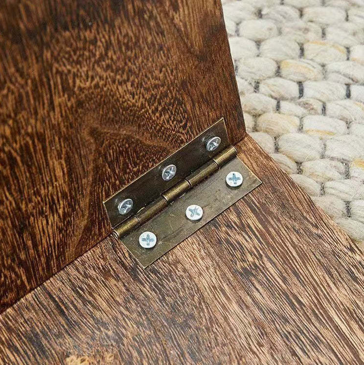 Japanese Solid Wood Coffee Table with Shelf
