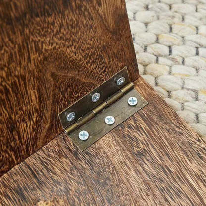 Japanese Solid Wood Coffee Table with Shelf