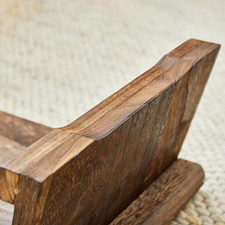 Japanese Solid Wood Coffee Table with Shelf