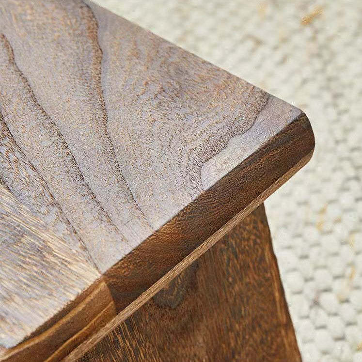 Japanese Solid Wood Coffee Table with Shelf