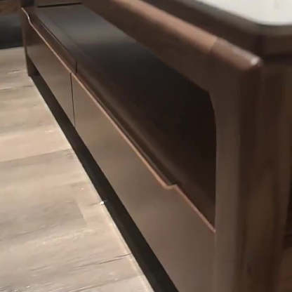 Chinese Ash Wood Slate Coffee Table