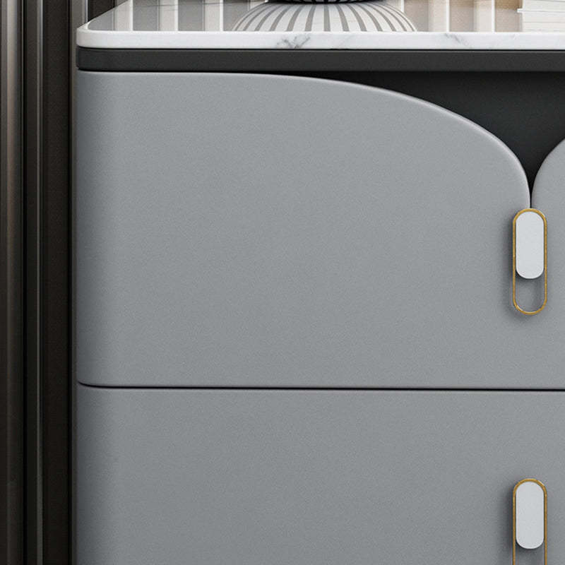 Scandinavian Slate 2-Drawer Nightstand — E