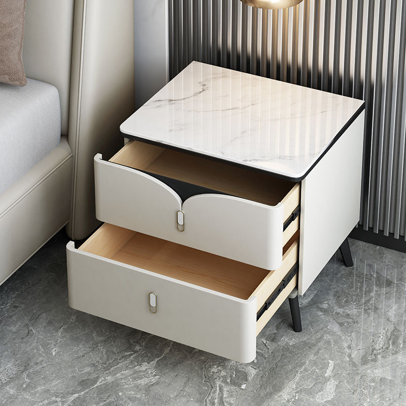 Scandinavian Slate 2-Drawer Nightstand — G