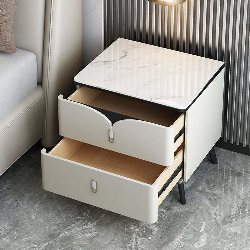 Scandinavian Slate 2-Drawer Nightstand — G
