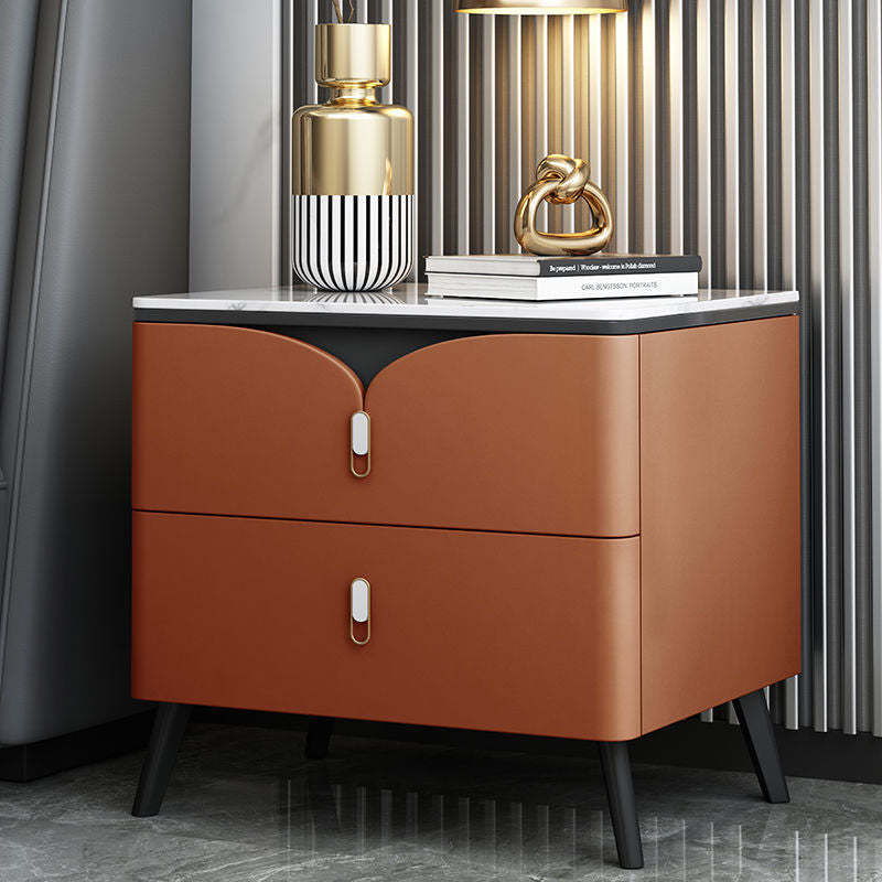 Scandinavian Slate 2-Drawer Nightstand — C