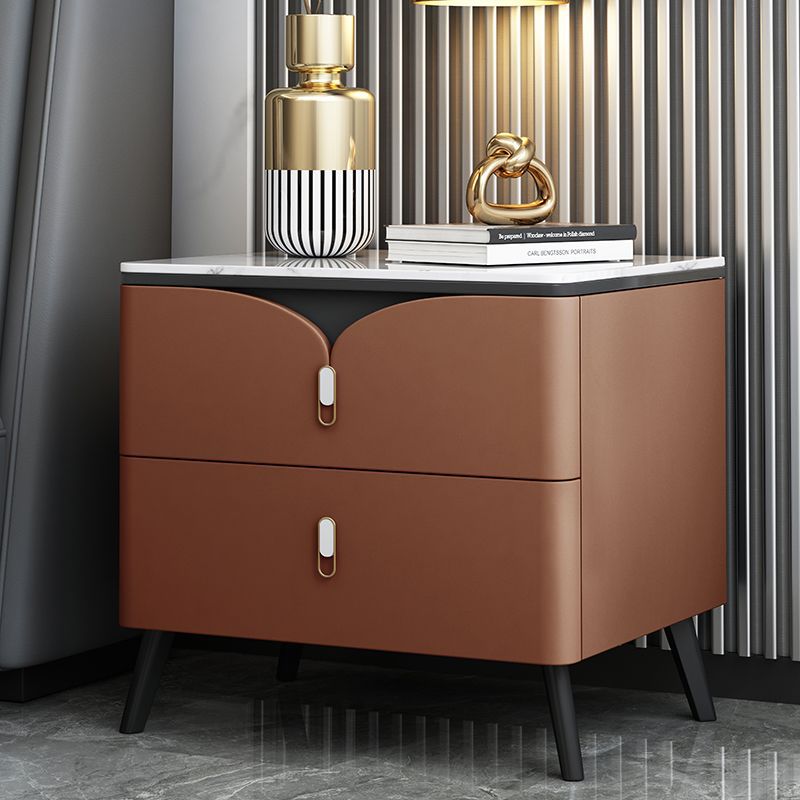 Scandinavian Slate 2-Drawer Nightstand