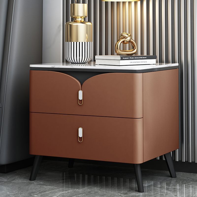 Scandinavian Slate 2-Drawer Nightstand