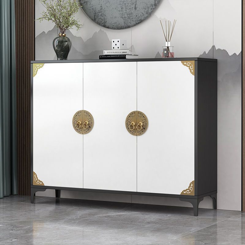 Chinese Solid Wood Metal 4-Tier Shoe Storage