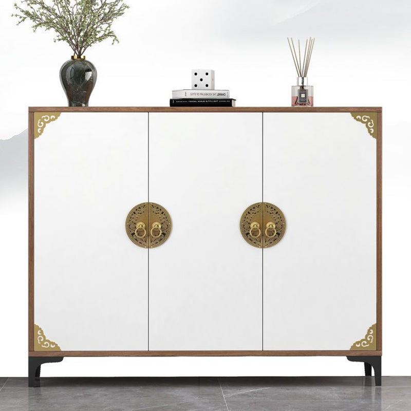 Chinese Solid Wood Metal 4-Tier Shoe Storage
