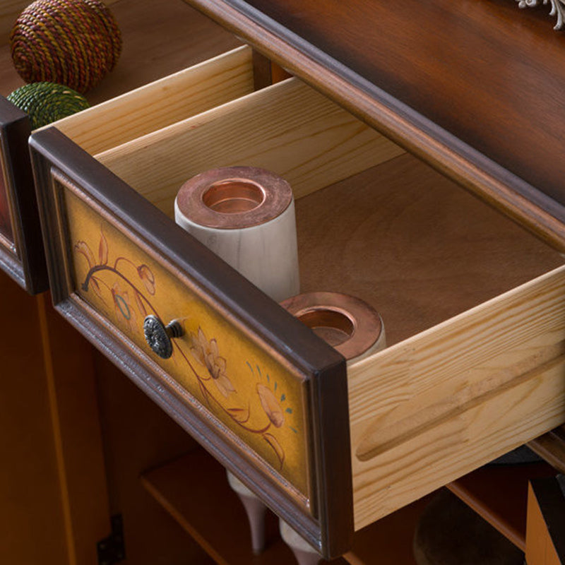 European Solid Wood 4-Tier Shoe Storage