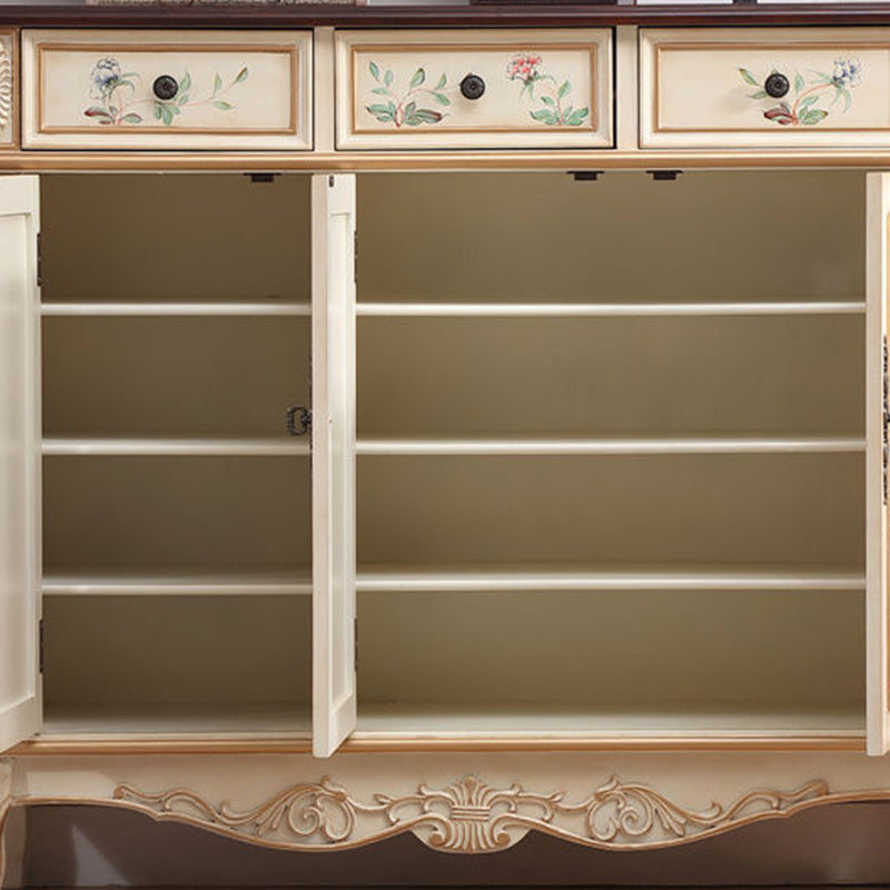 European Solid Wood 4-Tier Shoe Storage