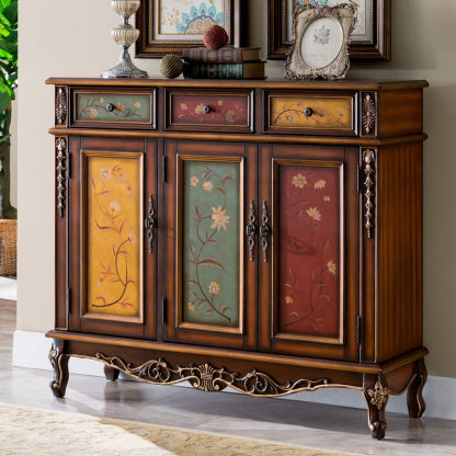 European Solid Wood 4-Tier Shoe Storage