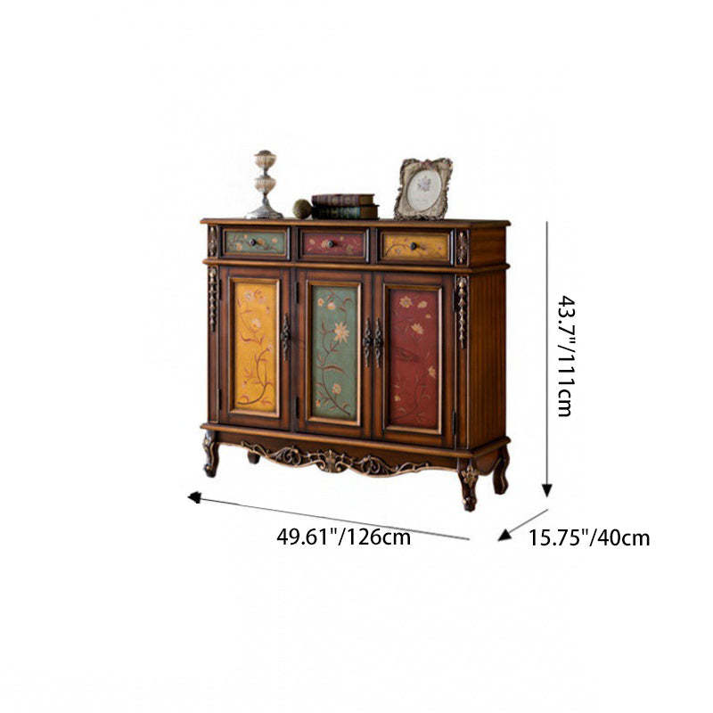 European Solid Wood 4-Tier Shoe Storage