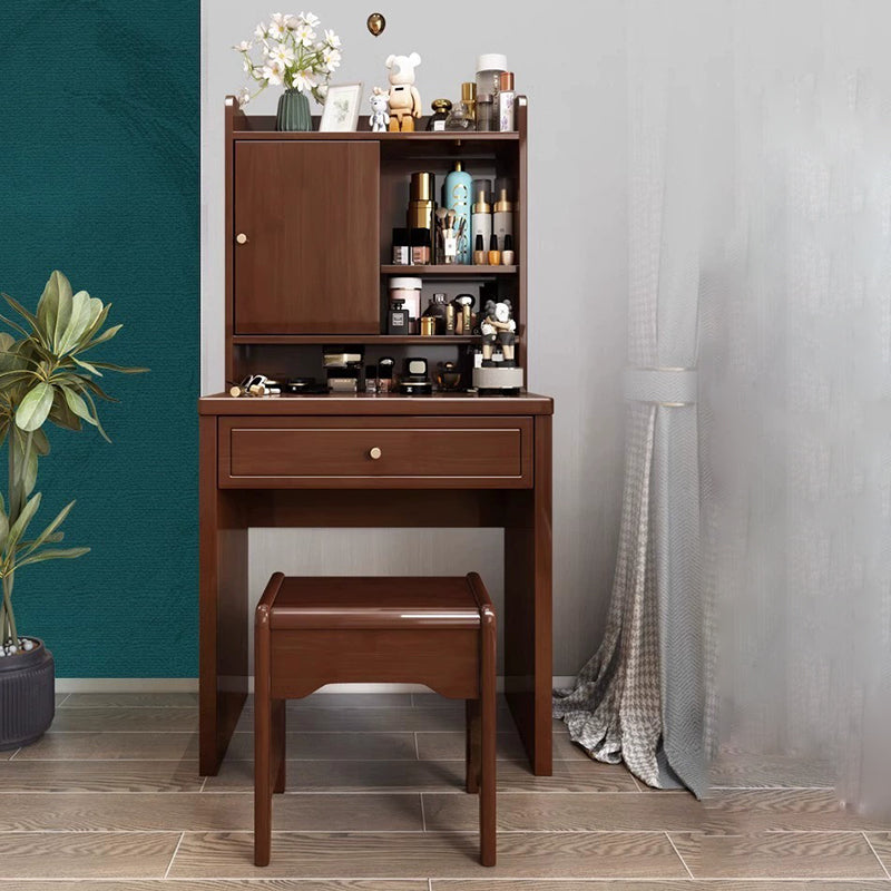 Chinese Solid Wood 1-Drawer Makeup Vanity